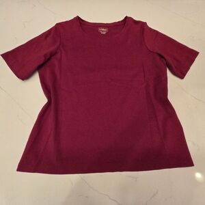 L.L. Bean Women's Burgundy Top (NWOT)